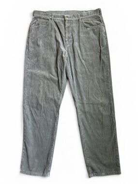 Vintage L.L. Bean Men's Olive Corduroy Pants Size 38x30 Straight Made in USA